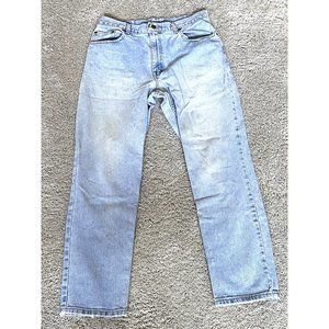 Vintage Faded Glory Men's 34x30 Distressed loose fit Jeans Denim 90's classic